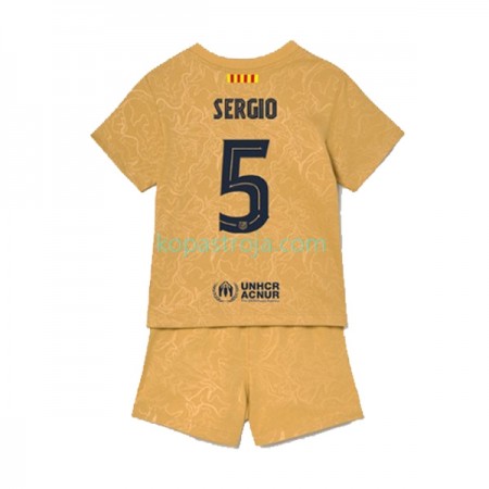 Billiga Fotbollströjor FC Barcelona Sergio Busquets 5 Barn Borta tröja 2022/23 Kortärmad